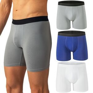 Alpine Swiss Mens Boxer Briefs 3 Pack Underwear Breathable Comfortable Trunks